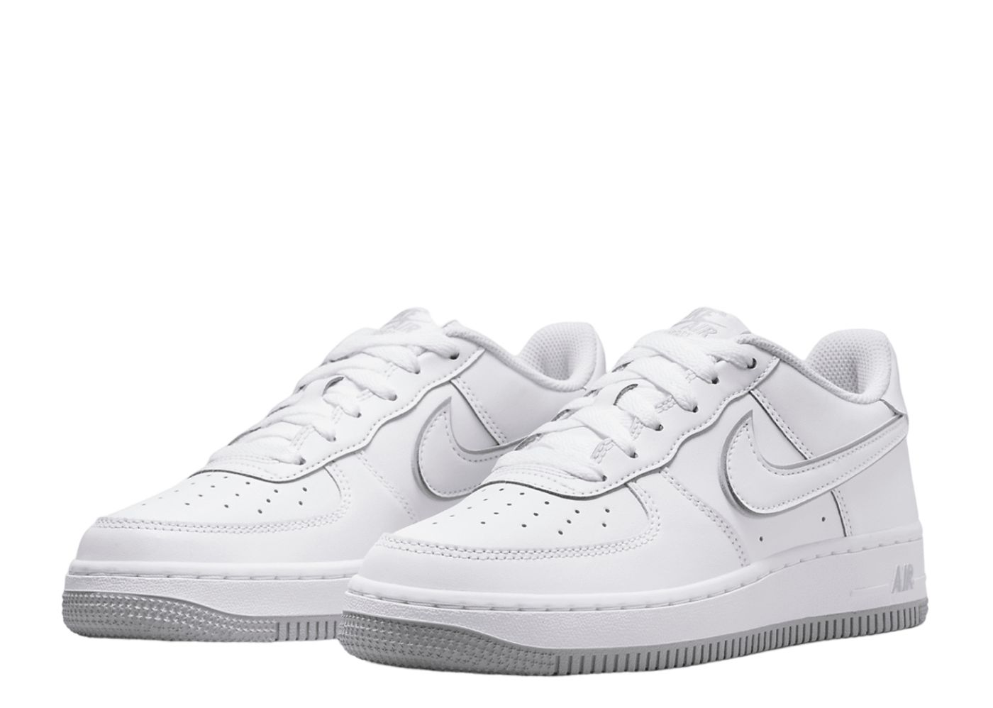 Nike Air Force 1 Low LV8 White Wolf Grey Black (GS)