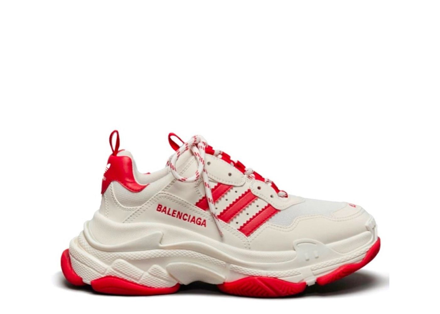 Balenciaga white clearance and red