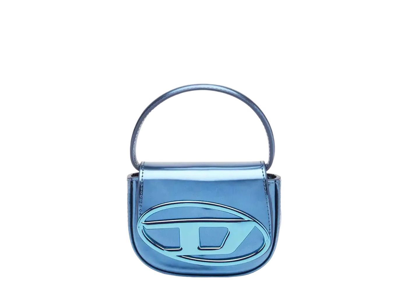 Diesel 1DR XS Mini Bag with D Plaque Blue