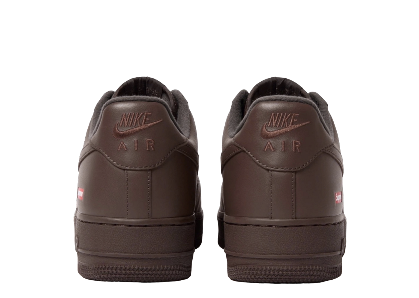 Dark brown air outlet force ones