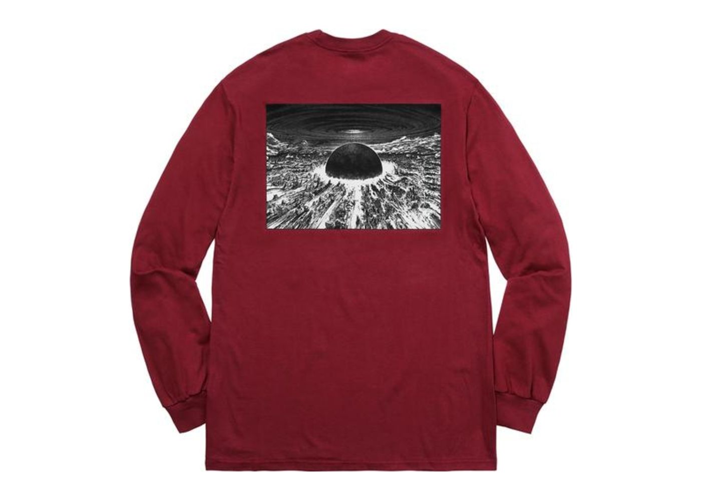 Beli Supreme AKIRA Neo-Tokyo LS Tee Cardinal | Kick Avenue