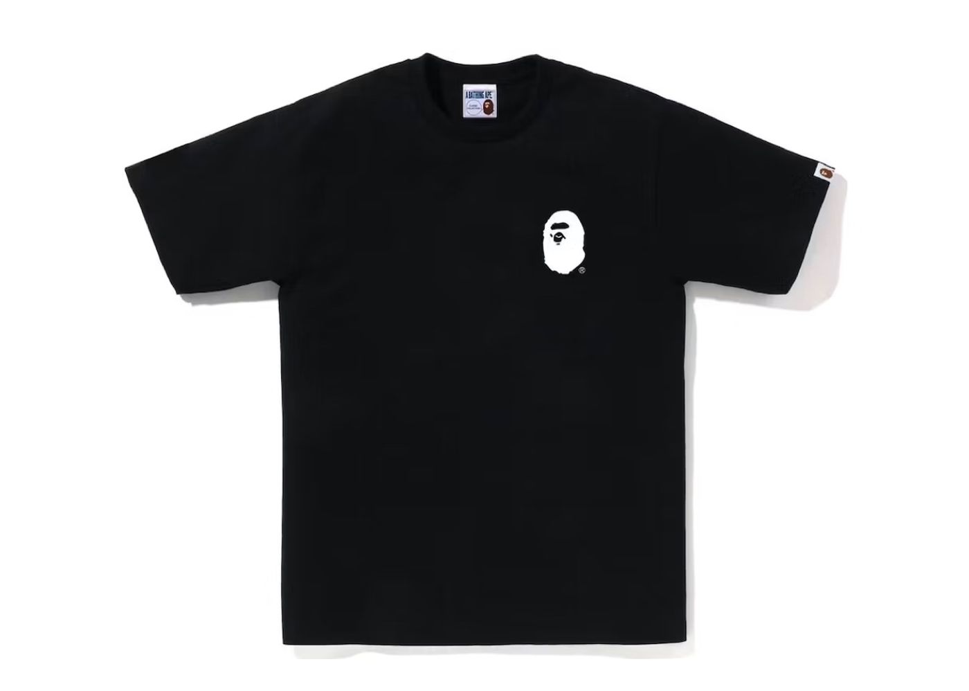 Beli BAPE A Bathing Ape Lettered Tee Black | Kick Avenue