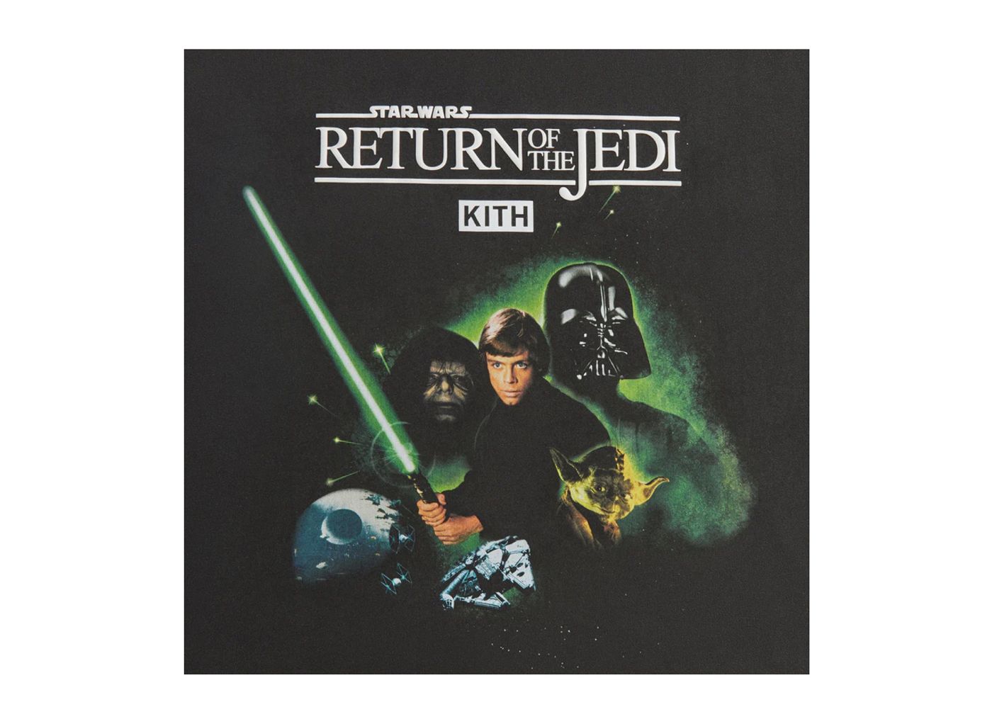 Beli Kith x STAR WARS Luke Poster Vintage Tee Black | Kick Avenue