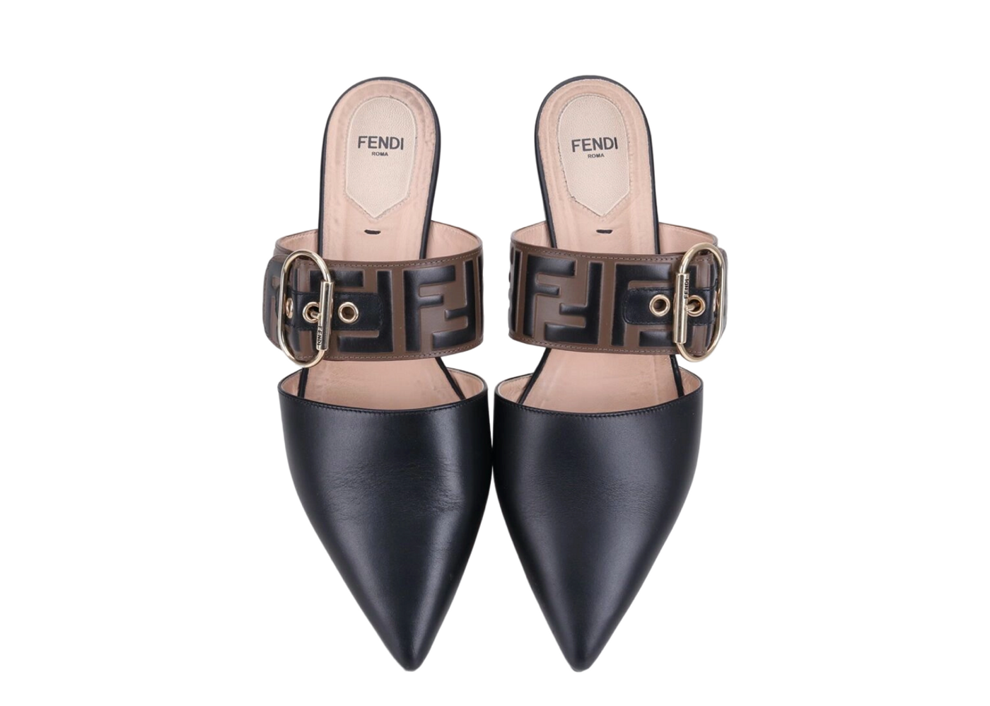 Fendi ff buckle mule online