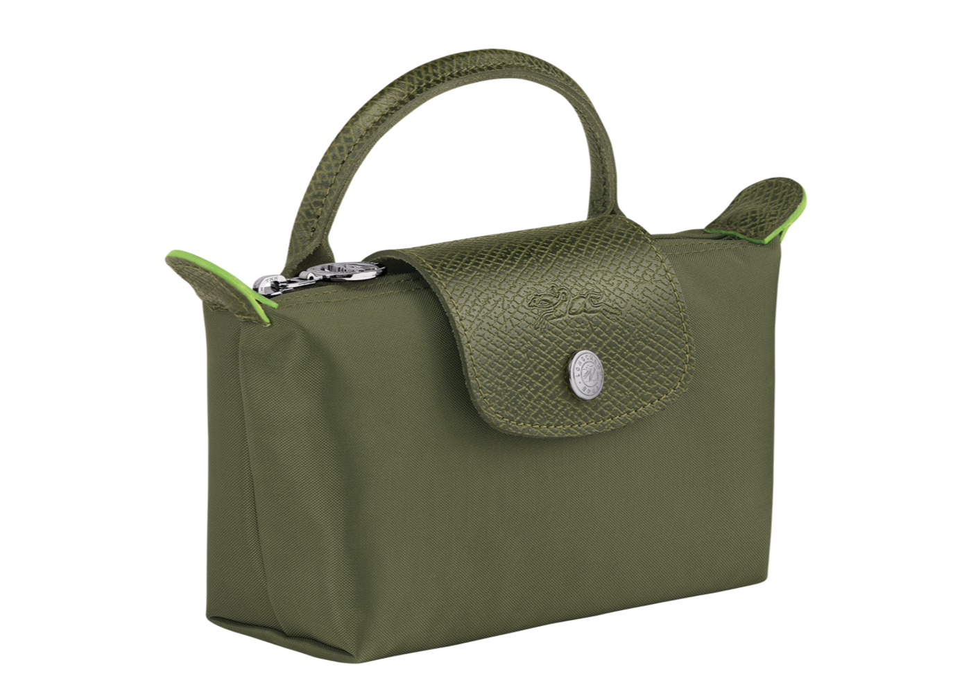 Beli Longchamp Le Pliage Green Pouch Kick Avenue