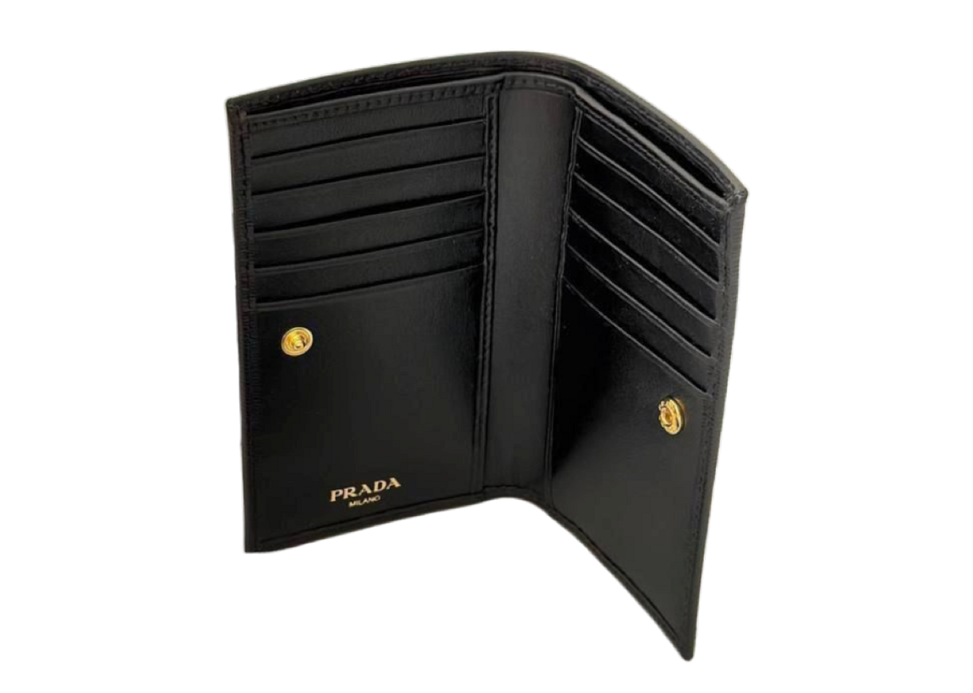Prada Mercuio Card Holder Saffiano Black