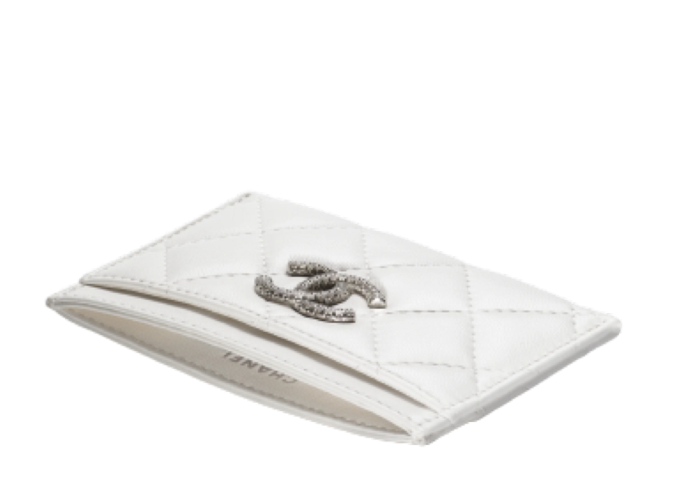 Chanel white clearance card holder