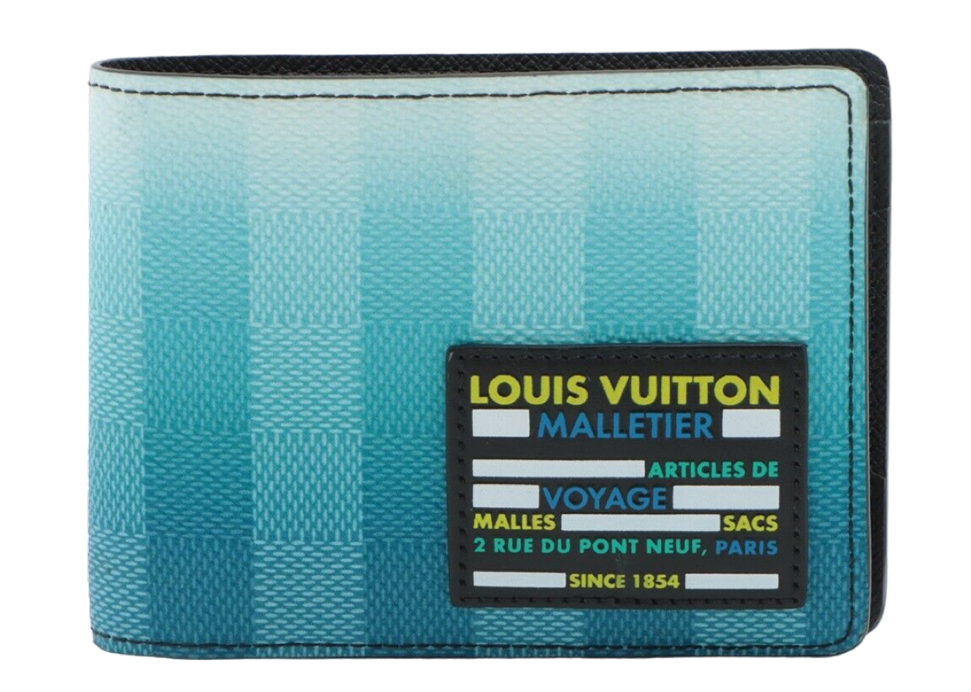 Louis Vuitton Multiple Wallet Damier Stripes Gradient Blue