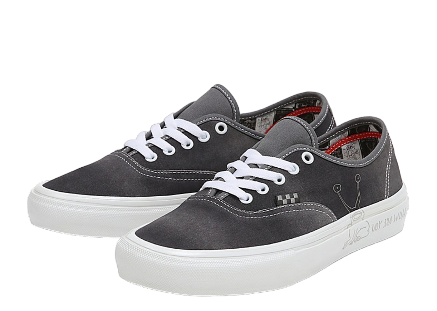Beli Vans Authentic Skate Daniel Johnston Grey Kick Avenue