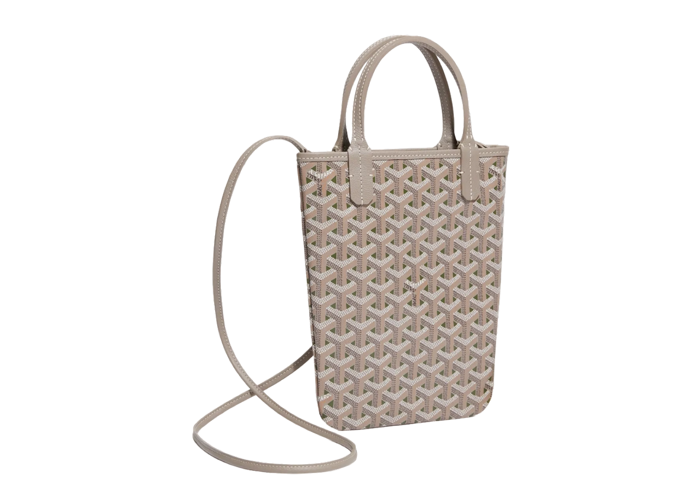 Goyard Poitiers Tote Claire voie Coated Canvas Mini Pink