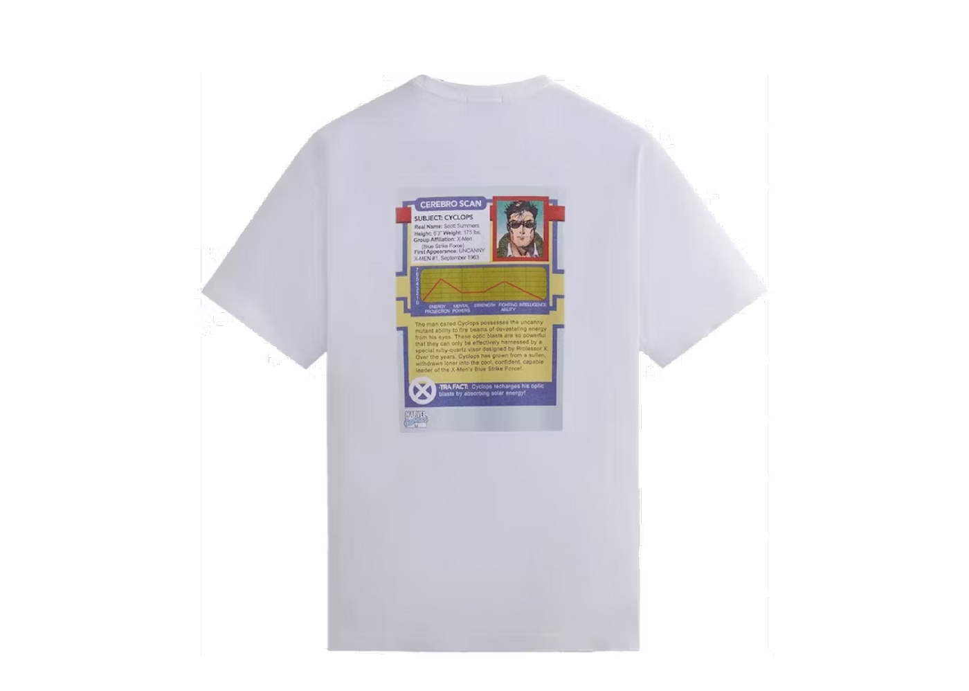 Beli Kith x Marvel X-Men Cyclops Card Vintage Tee | Kick Avenue