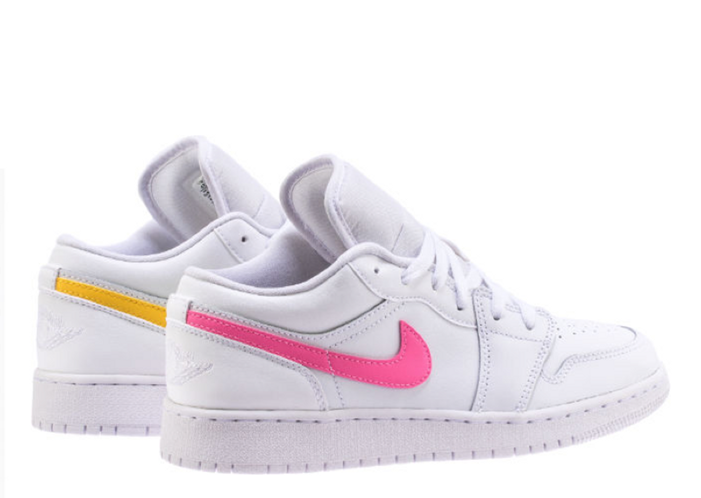 Jordan 1 low white cheap neon