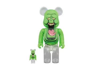 ATMOS BLACK BANDANA BEARBRICK 400% & 100% BE@RBRICK