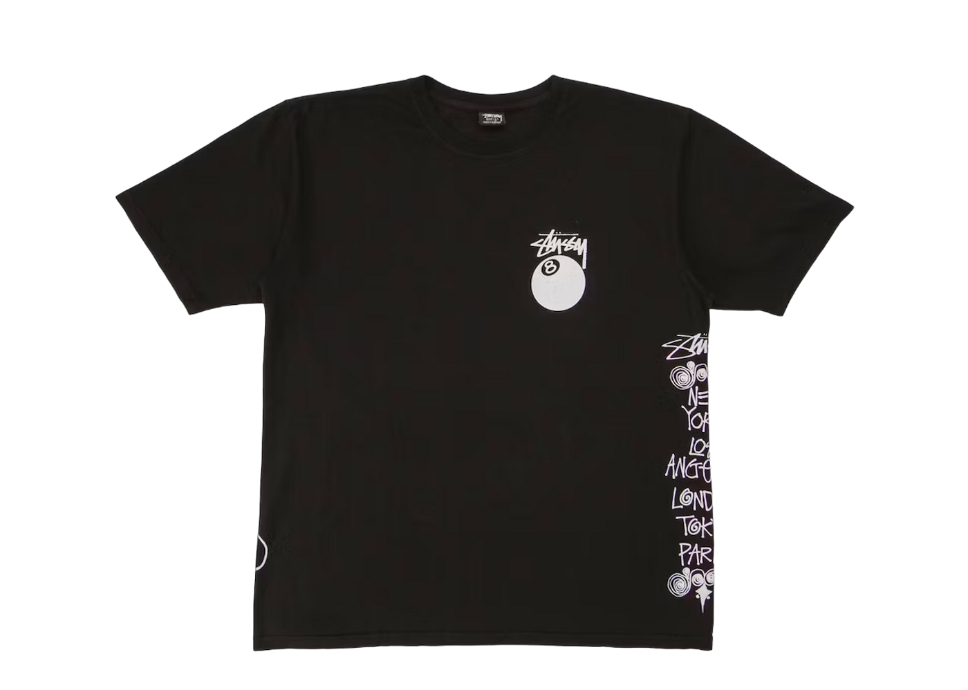 Beli Stussy Test Strike Pigment Dyed Tee Black | Kick Avenue