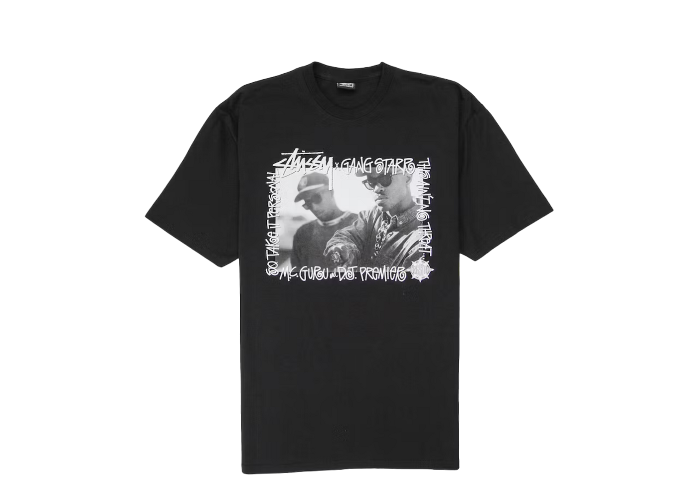 Beli Stussy Gang Starr Take It Personal Tee Black | Kick Avenue