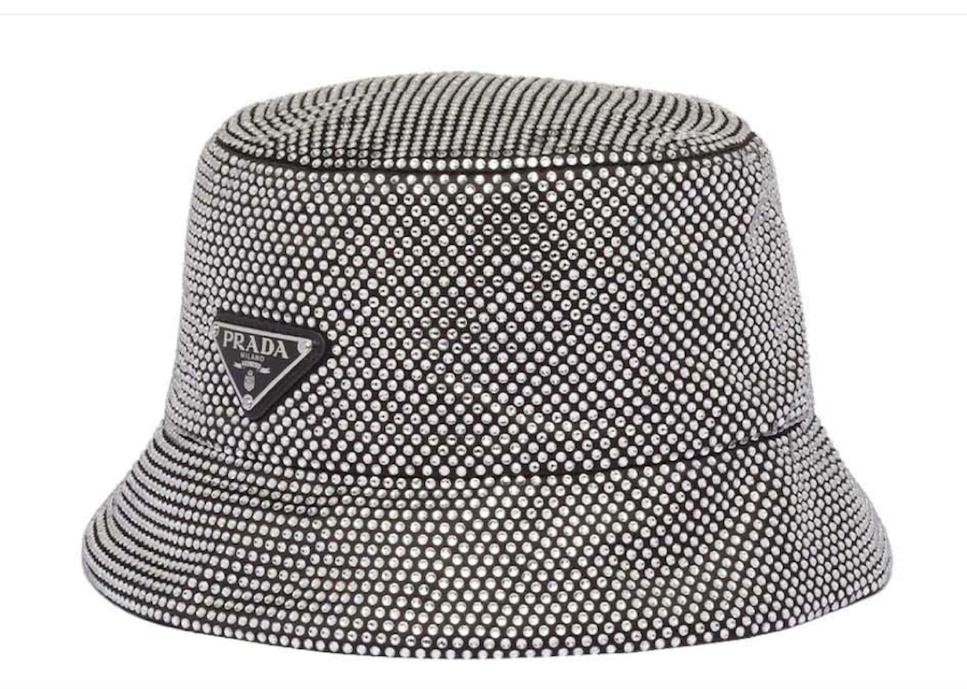 Beli Prada Satin Bucket Hat With Crystals Kick Avenue