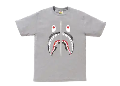 BAPE Layered Line Camo NYC Logo Tee Men's White/Black | Kick Avenue