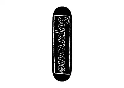 Supreme KAWS Chalk Logo Skateboard Deck Red | Kick Avenue