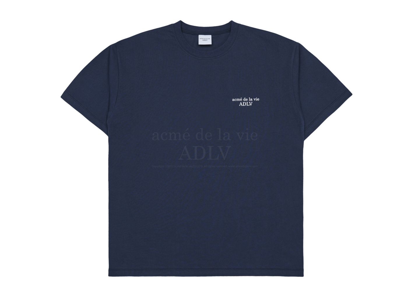 Acme De La Vie Basic Logo Season2 T-Shirt Navy