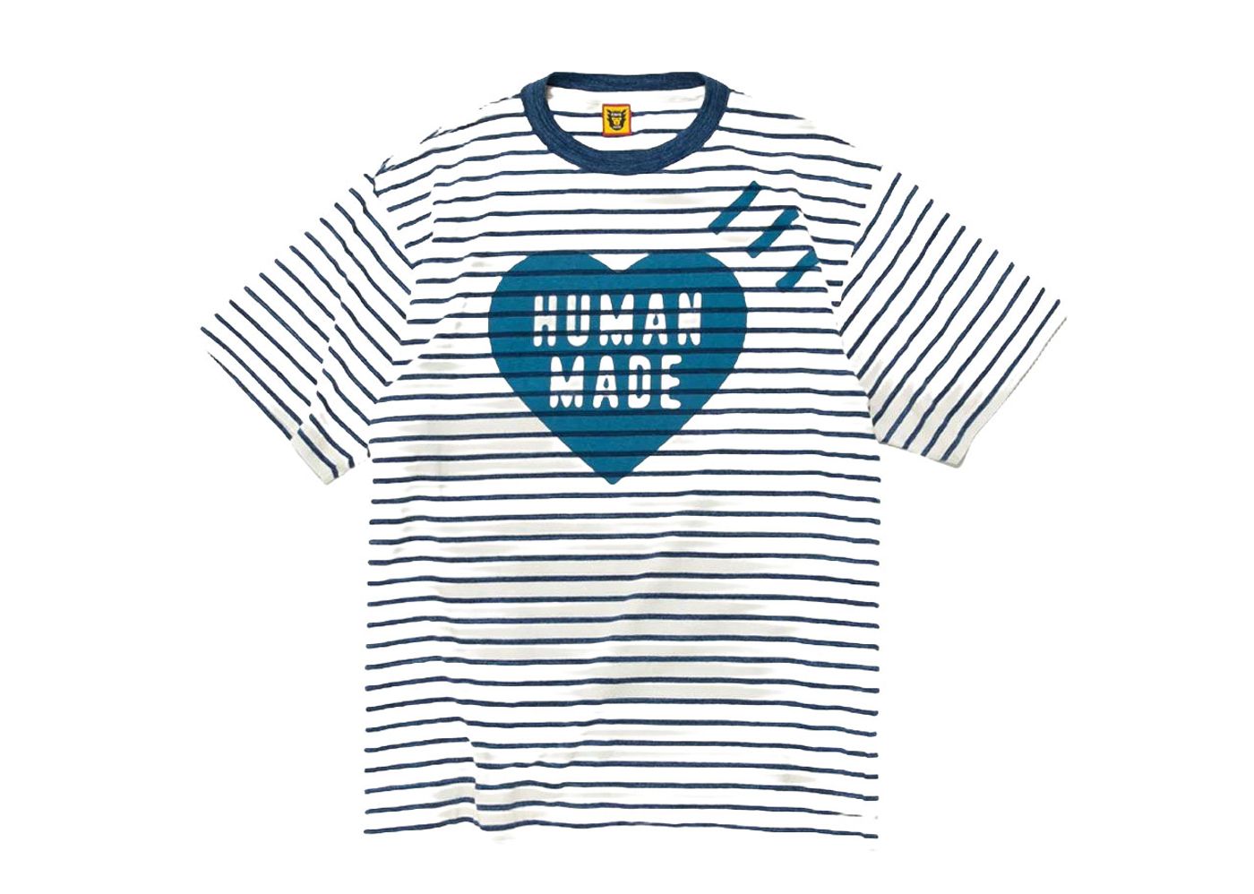 Beli Human Made Striped Heart T-Shirt Navy | Kick Avenue