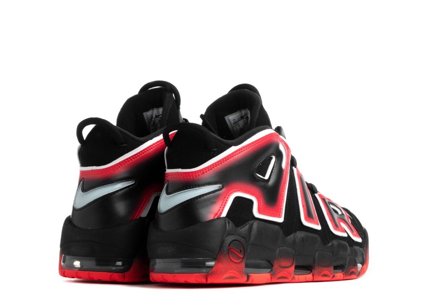 Beli Nike Air More Uptempo Black White Laser Crimson Kick Avenue