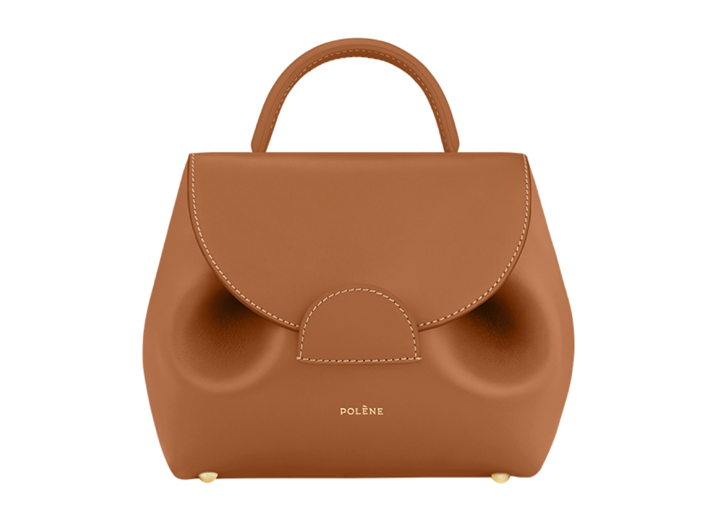 Polene, Bags, Polene Un Nano Tan Textured Leather