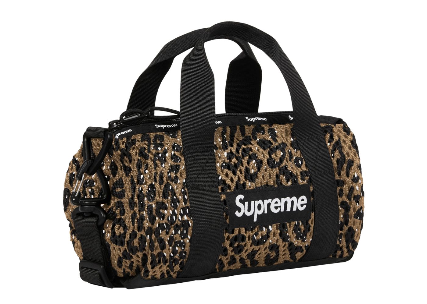 Supreme Mesh Mini Duffle Bag Leopard | Kick Avenue