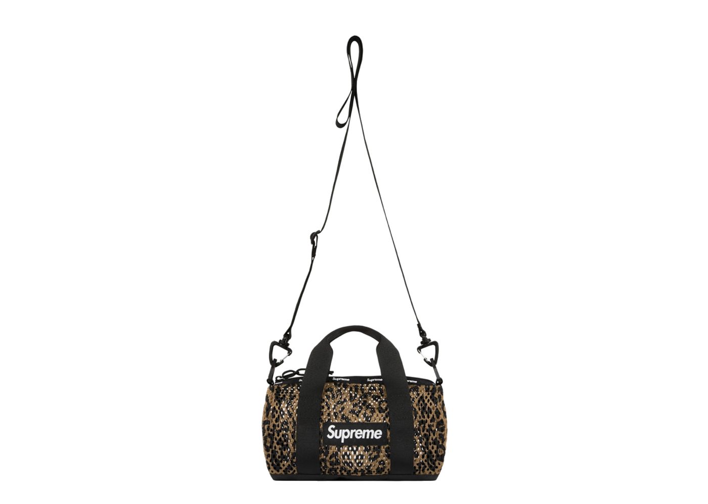 Supreme Mesh Mini Duffle Bag Leopard | Kick Avenue