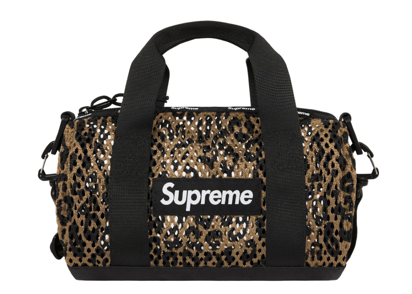 Supreme Mesh Mini Duffle Bag Leopard | Kick Avenue