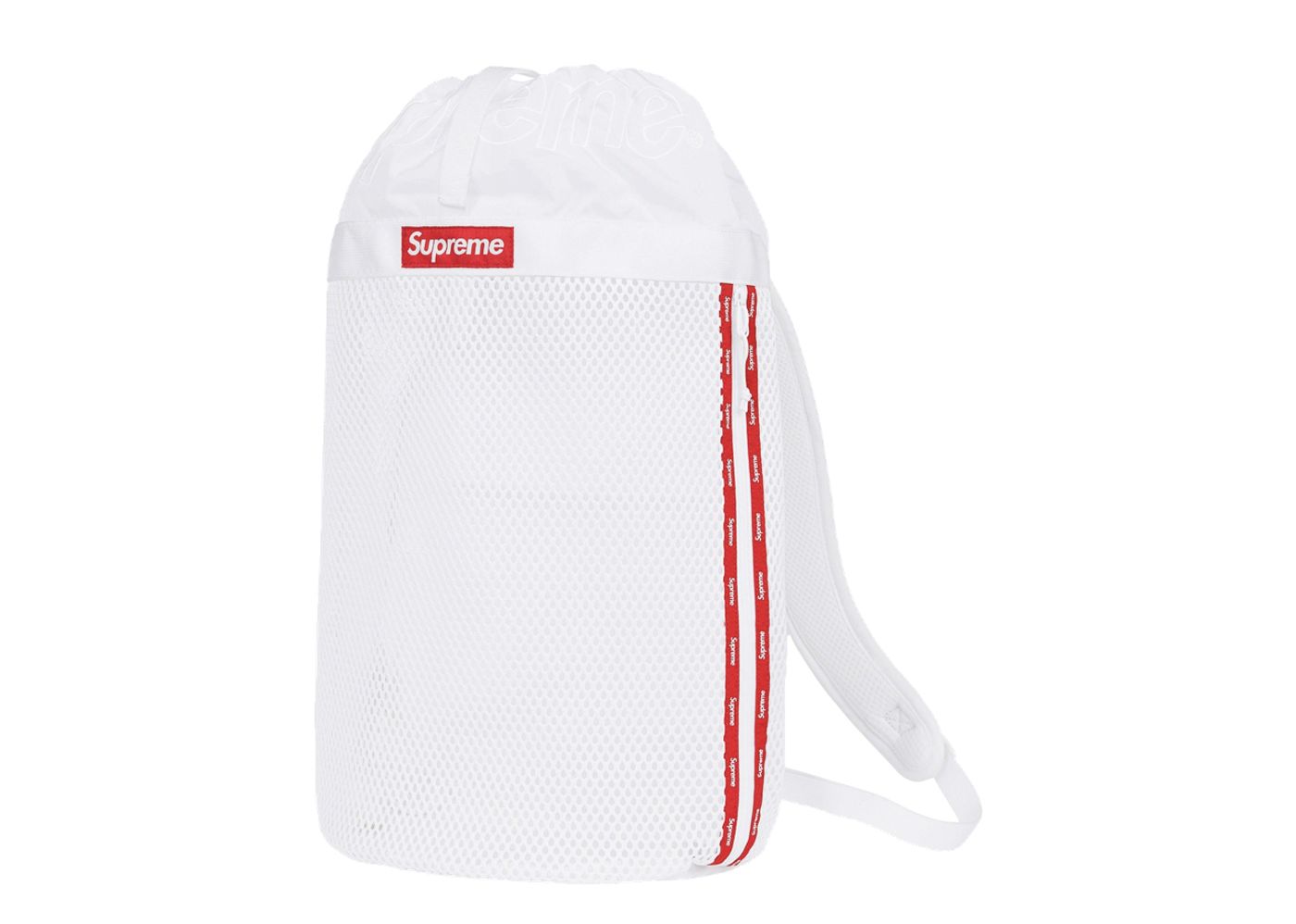 Supreme Mesh Backpack White | Kick Avenue