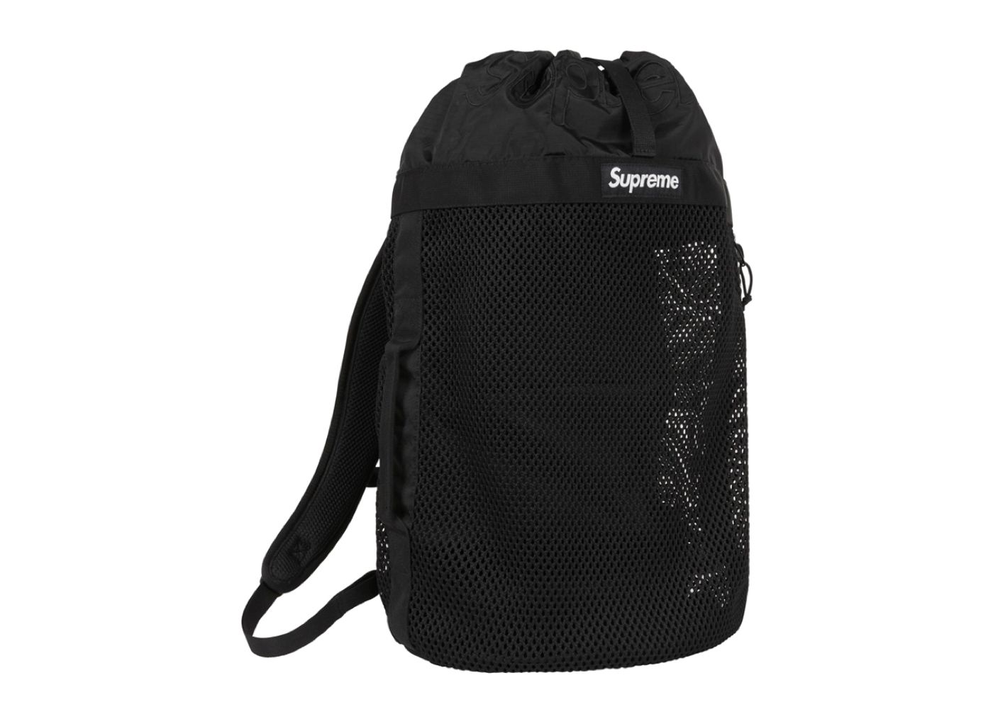 Supreme Mesh Backpack Black | Kick Avenue