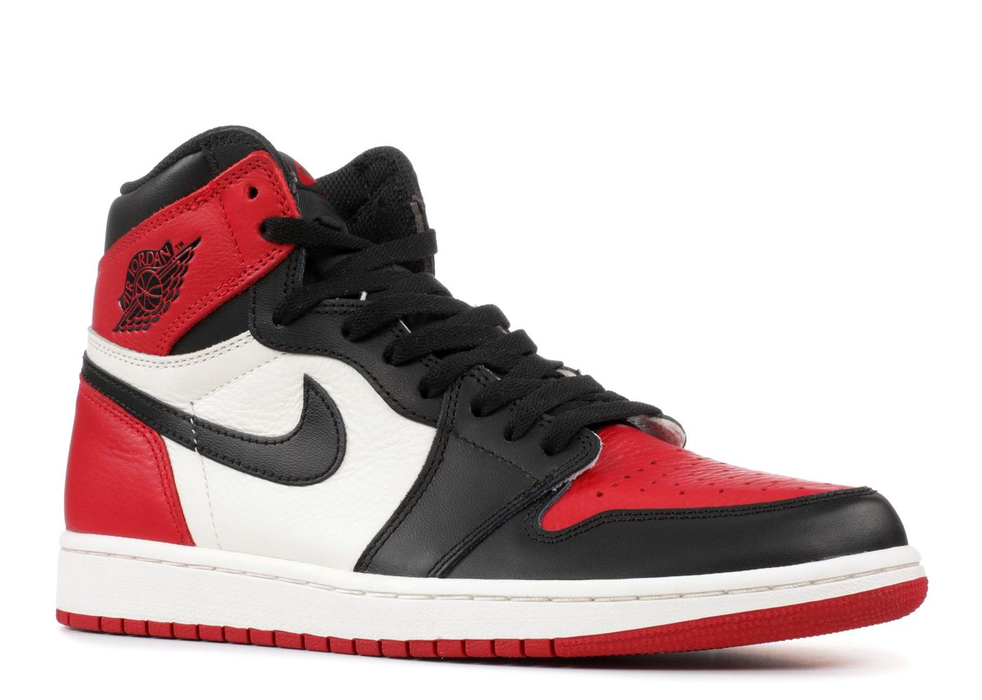 Harga jordan store 1 bred toe