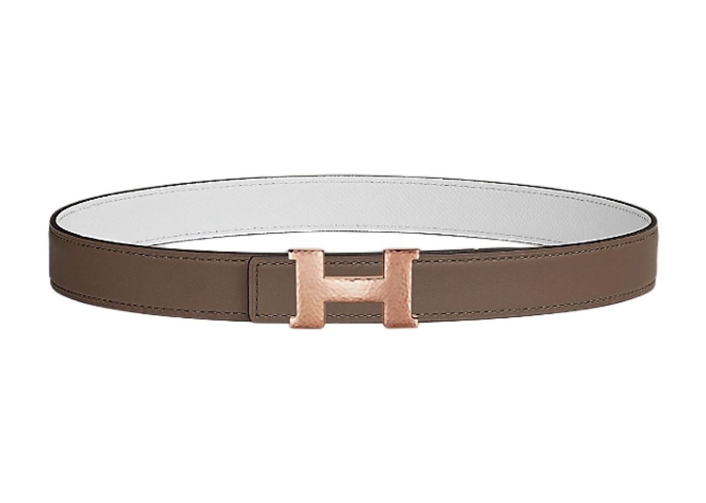 Mini Constance belt buckle & Reversible leather strap 24 mm