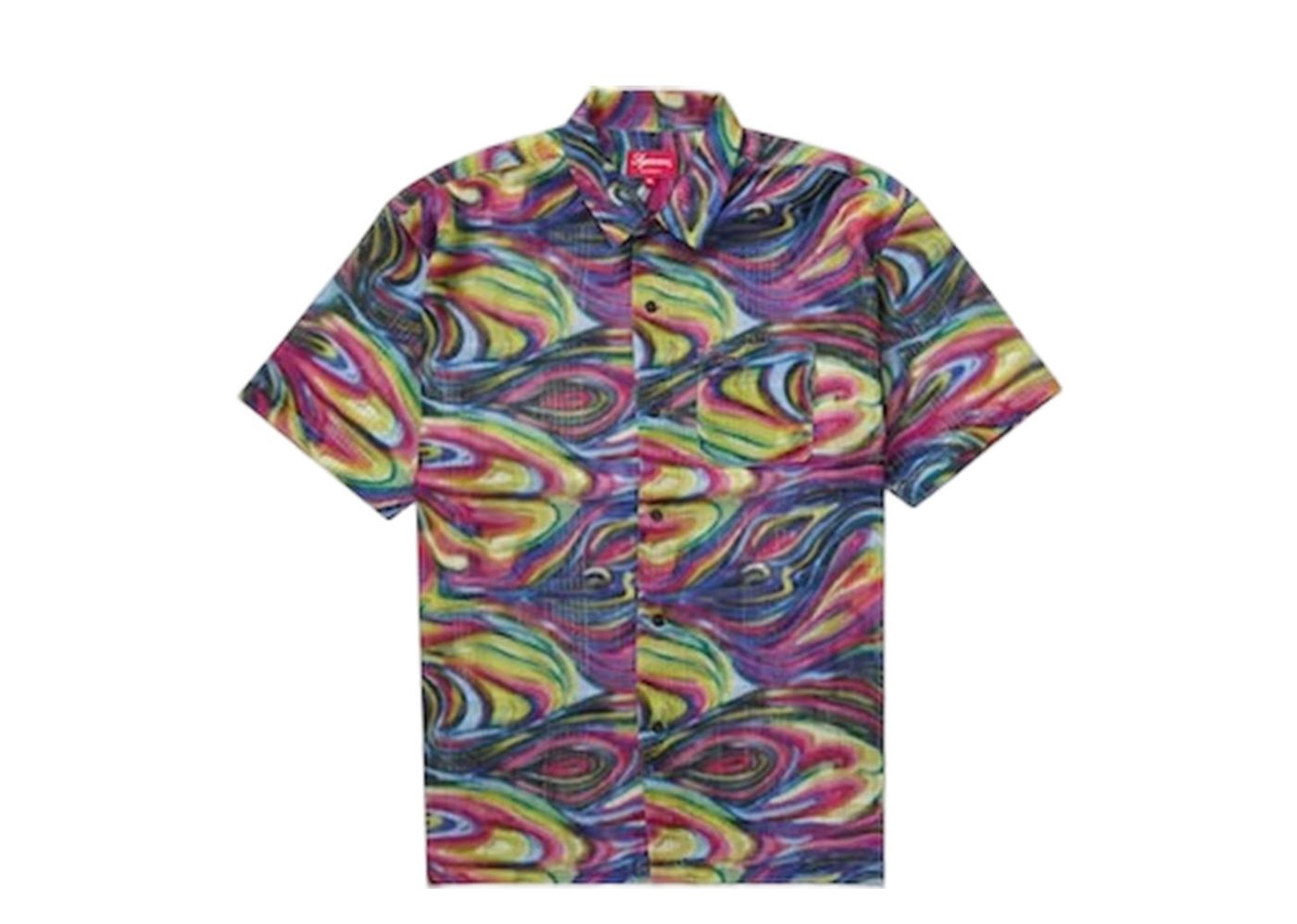 Supreme Mesh Stripe S/S Shirt Multicolor | Kick Avenue