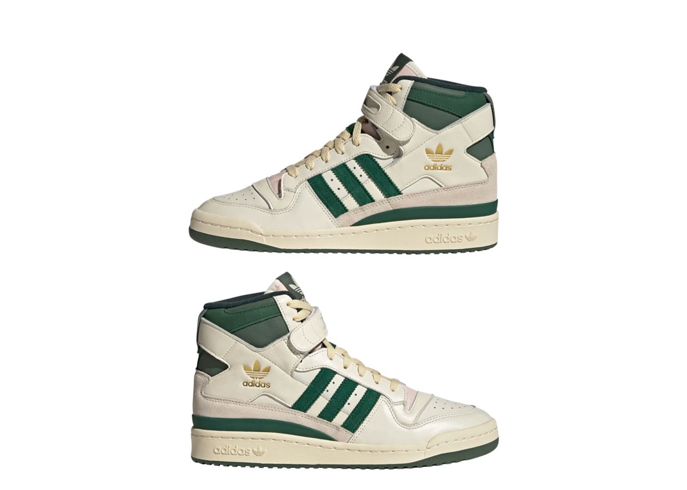 forum 84 off white team dark green ftwr white