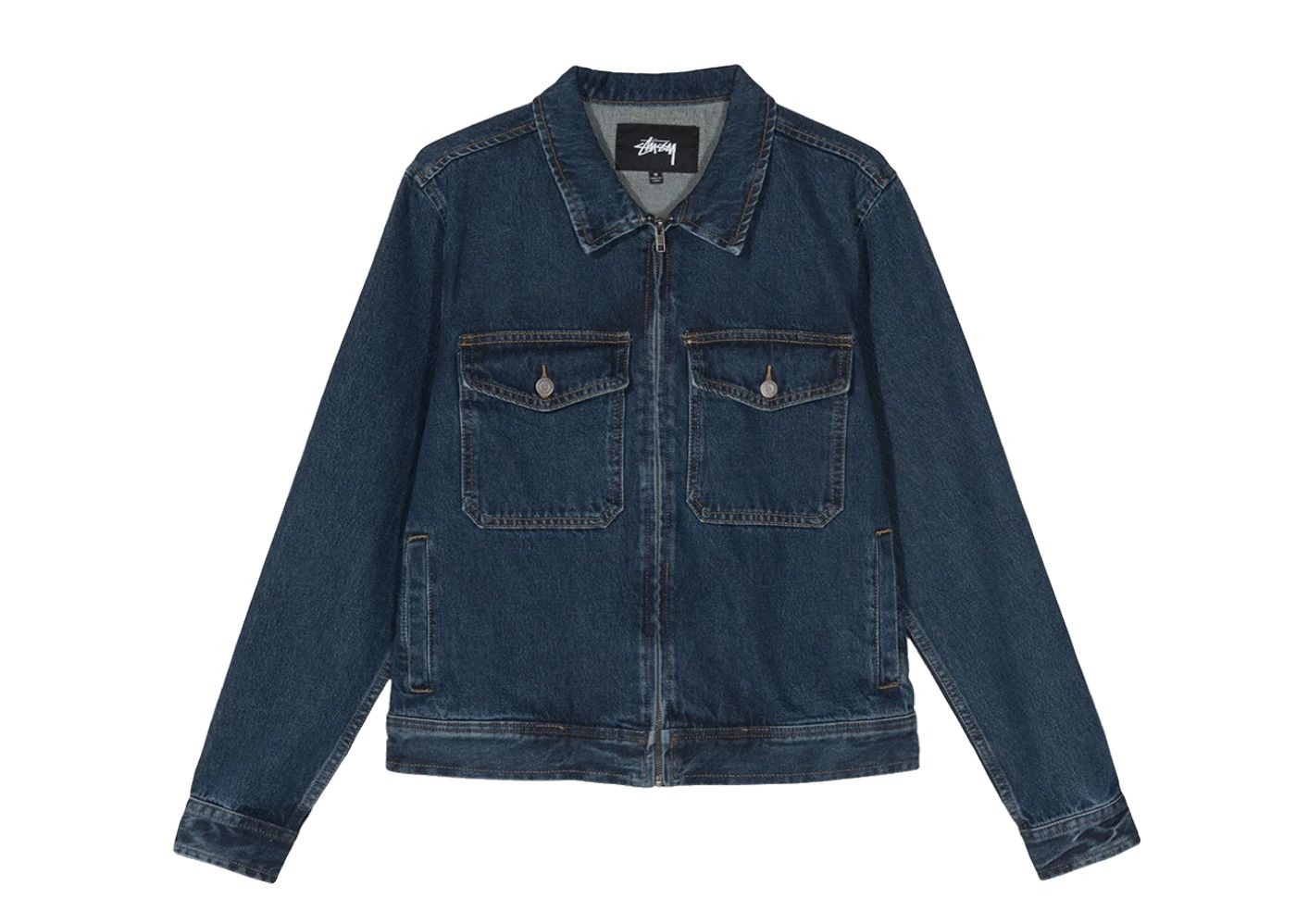 Stussy denim sales garage jacket