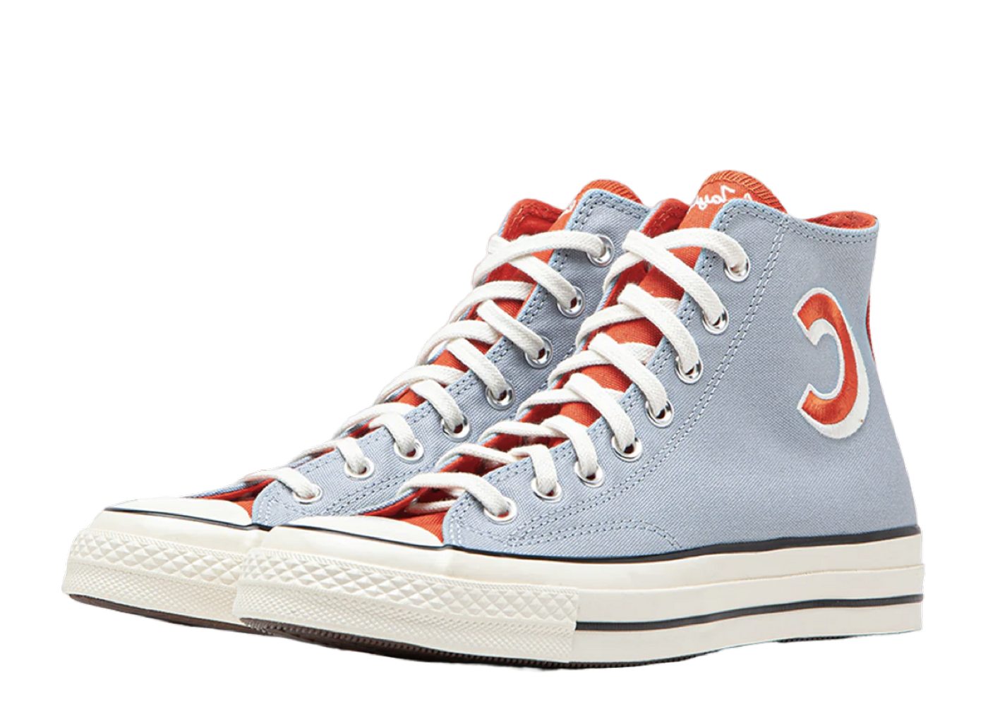 Converse grey shop orange