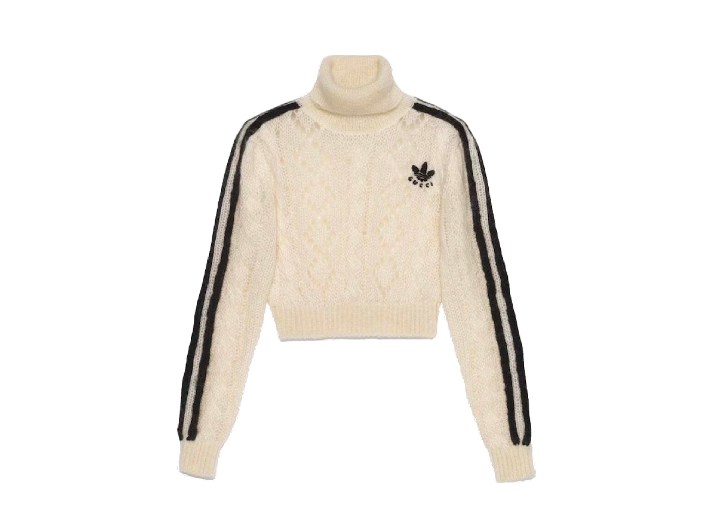 Beli Gucci X Adidas Mohair Knit Sweater Ivory | Kick Avenue