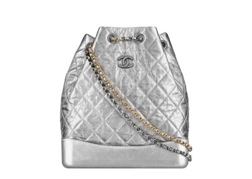 chanel gabrielle bag silver