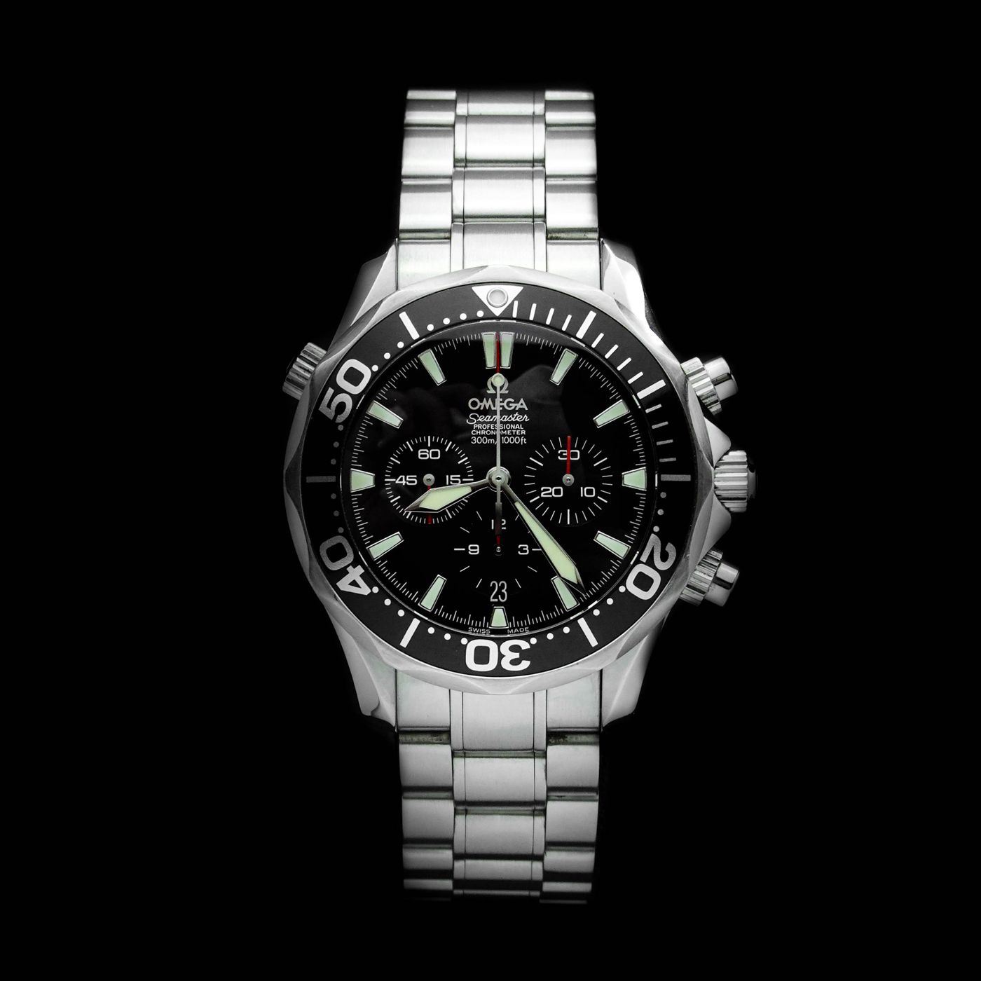 Beli Omega Seamaster Diver Chronogprah 300M Ref 2594.52.00 Kick