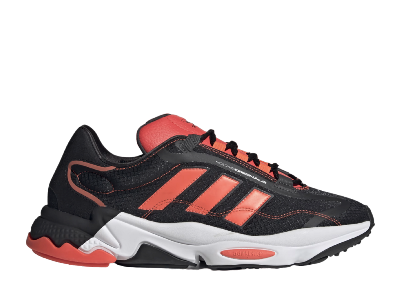 Adidas Ozweego Pure Black Solar Red Kick Avenue