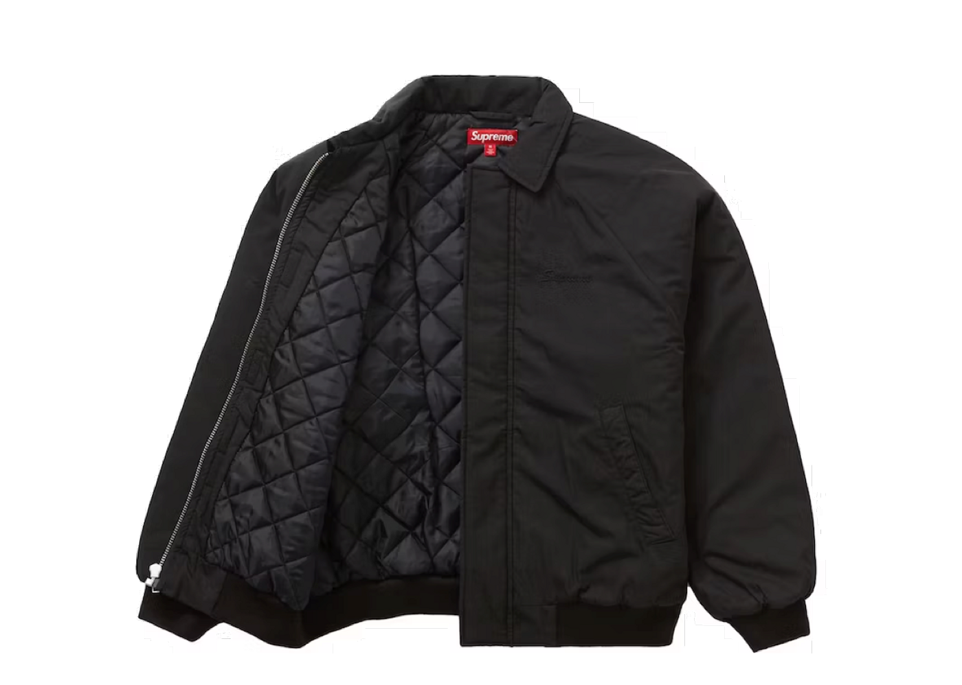 Beli Supreme Peace Embroidered Work Jacket Black | Kick Avenue