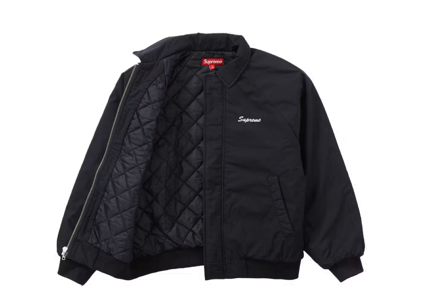 Beli Supreme Peace Embroidered Work Jacket Navy | Kick Avenue