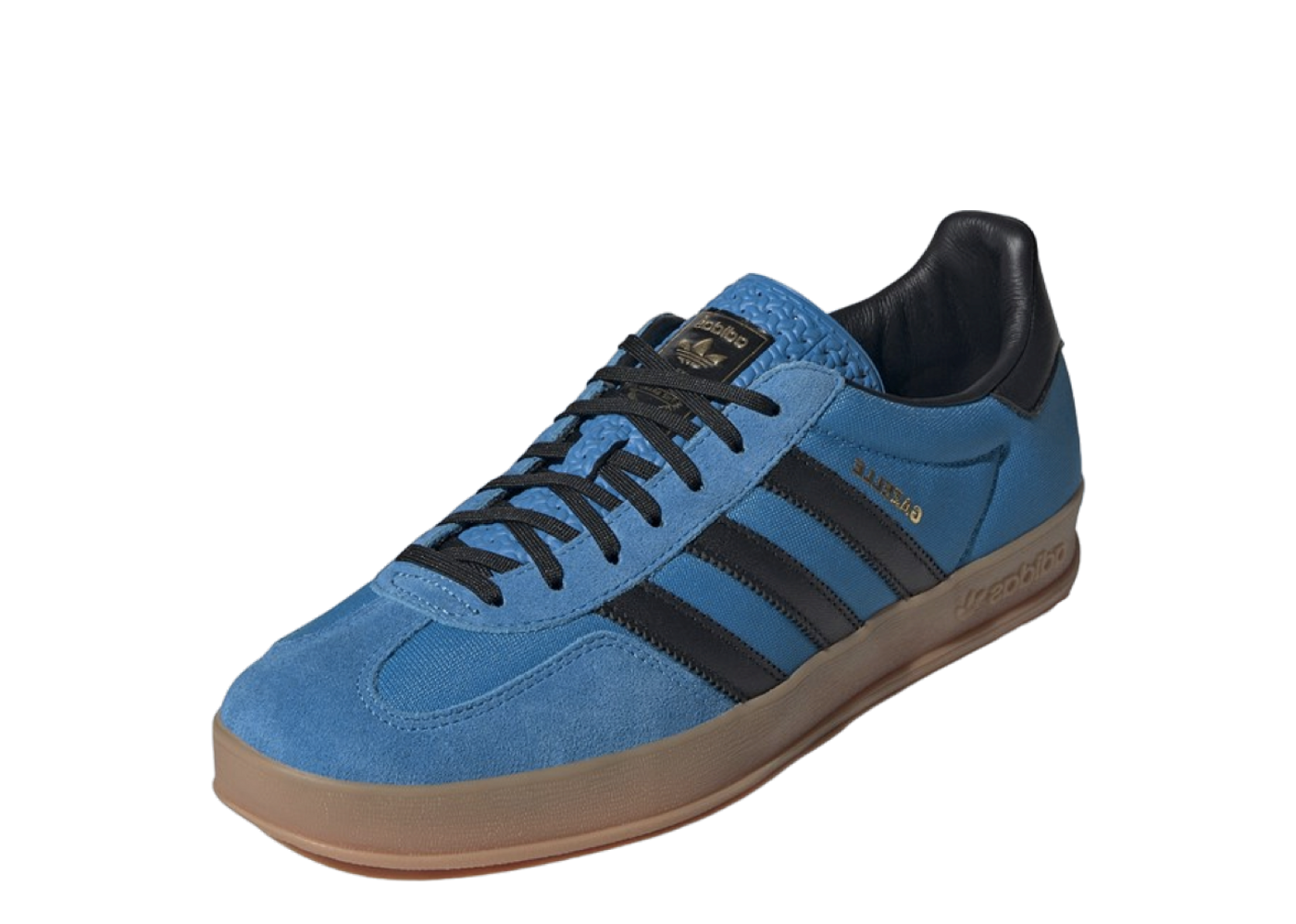 Adidas gazelle blue black gum best sale