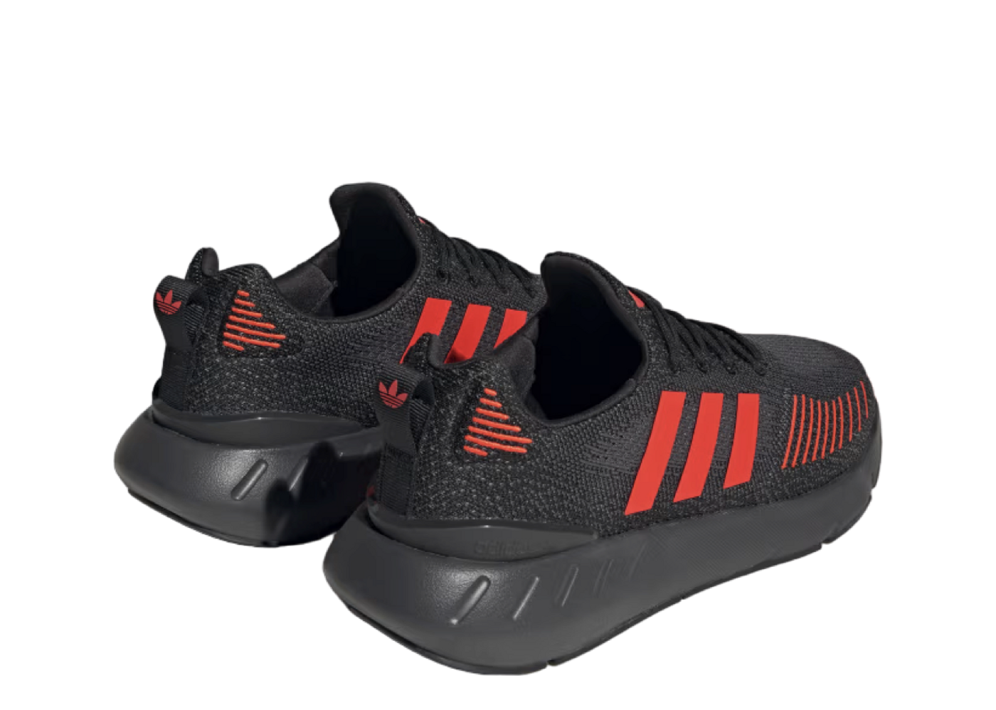 Adidas swift run red hotsell and black