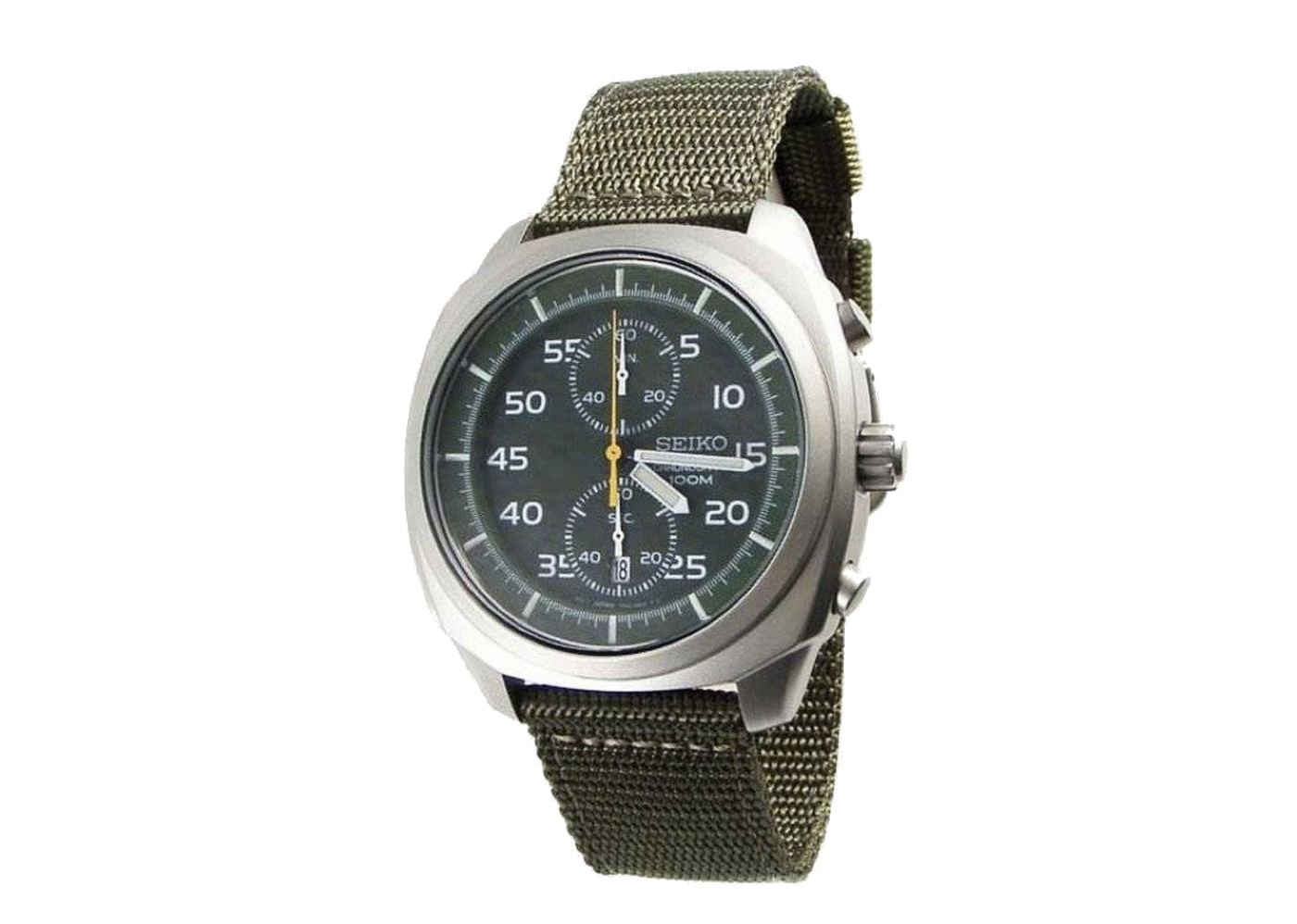 Seiko green store chronograph