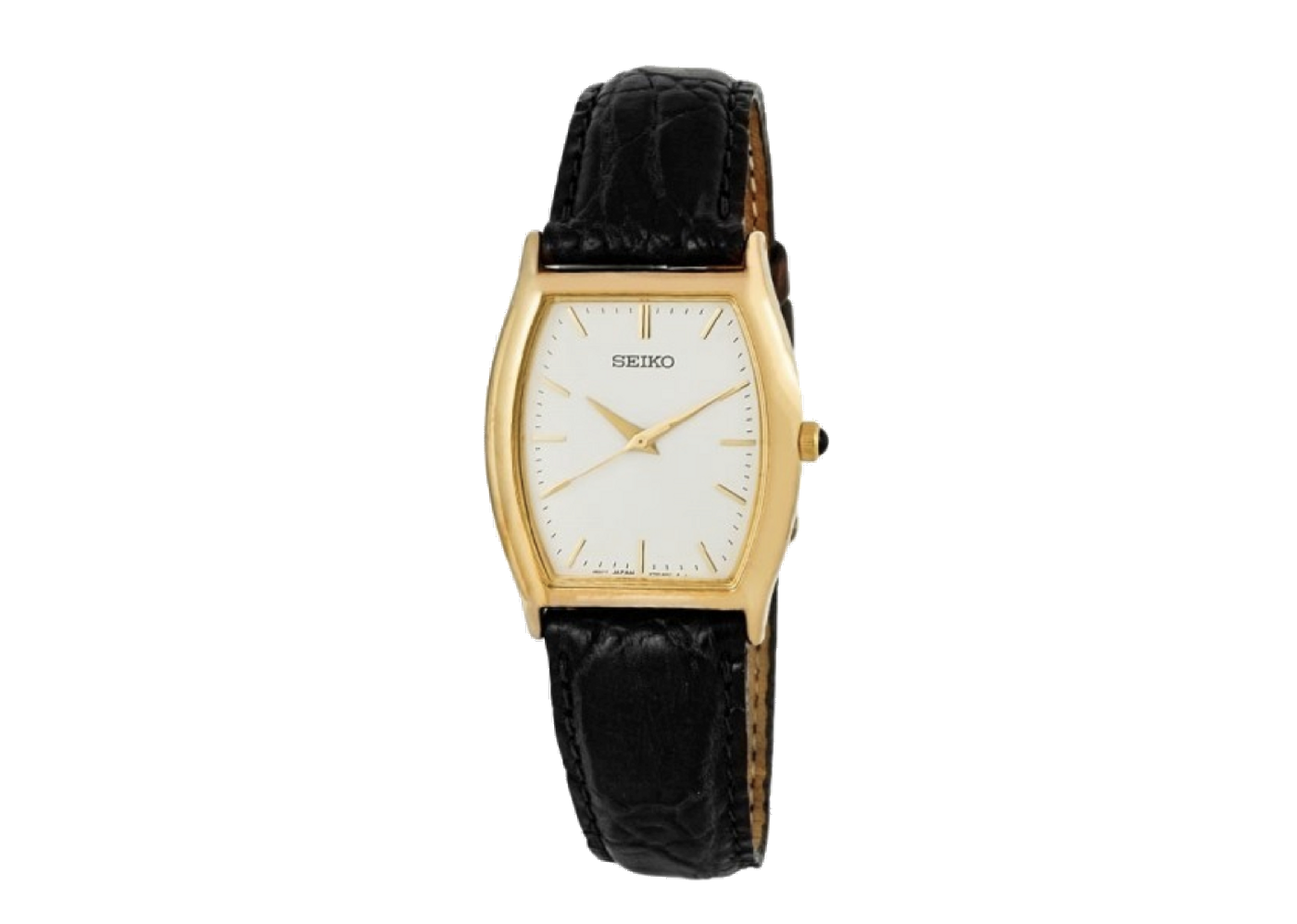 Beli Seiko Collector Old Money Series Gold Dial Black Leather