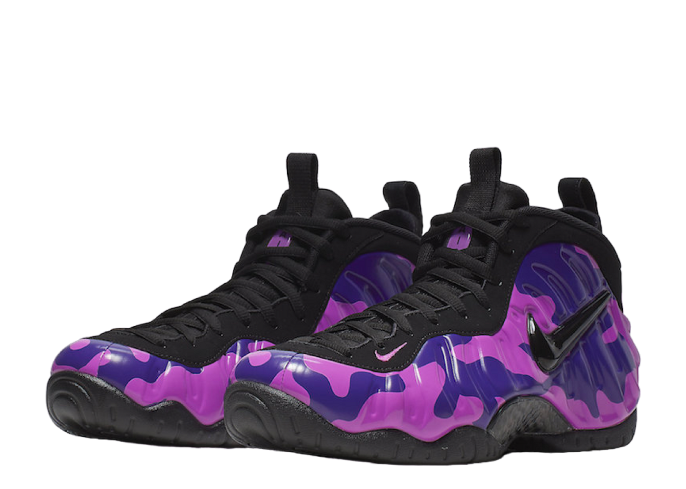 Nike air foamposite sales purple camo