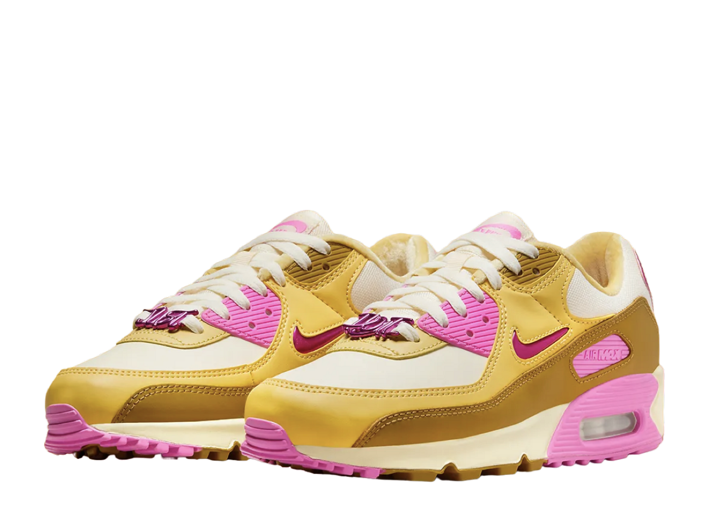 Air max 90 hot sale yellow and pink