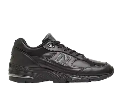 New balance 991 outlet black leather